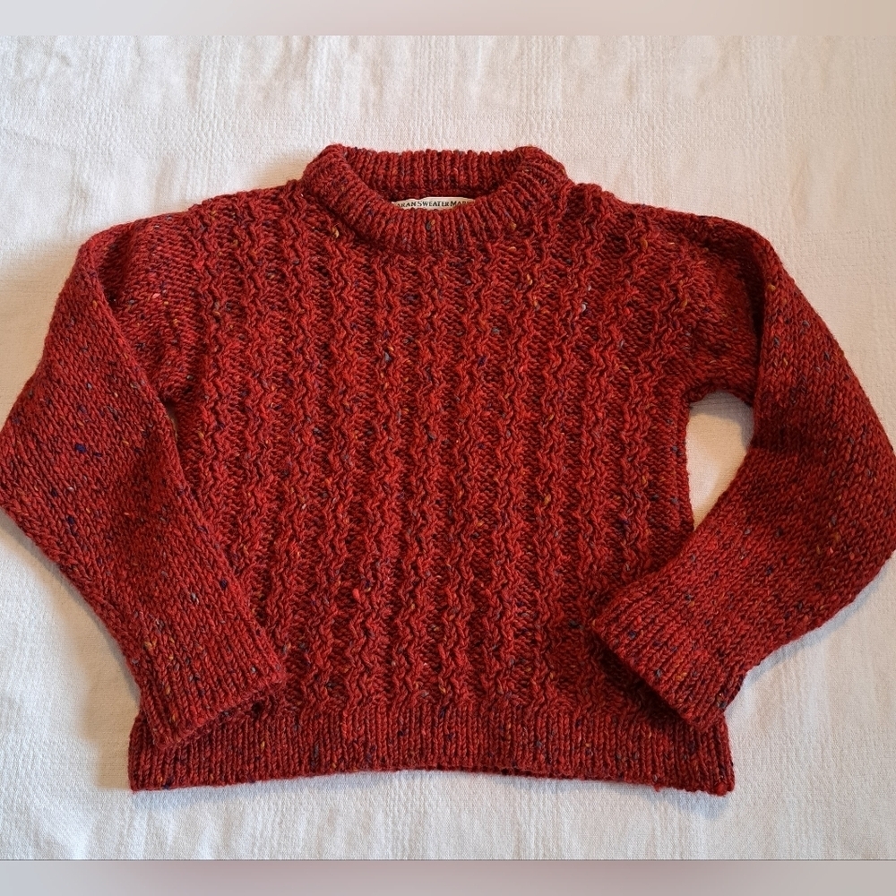 Aran Sweater Market girls or boys size 30 will likely fit a 5/6, see description